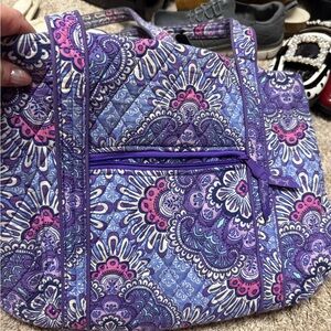 Vera Bradley Blue and Purple Paisley Tote